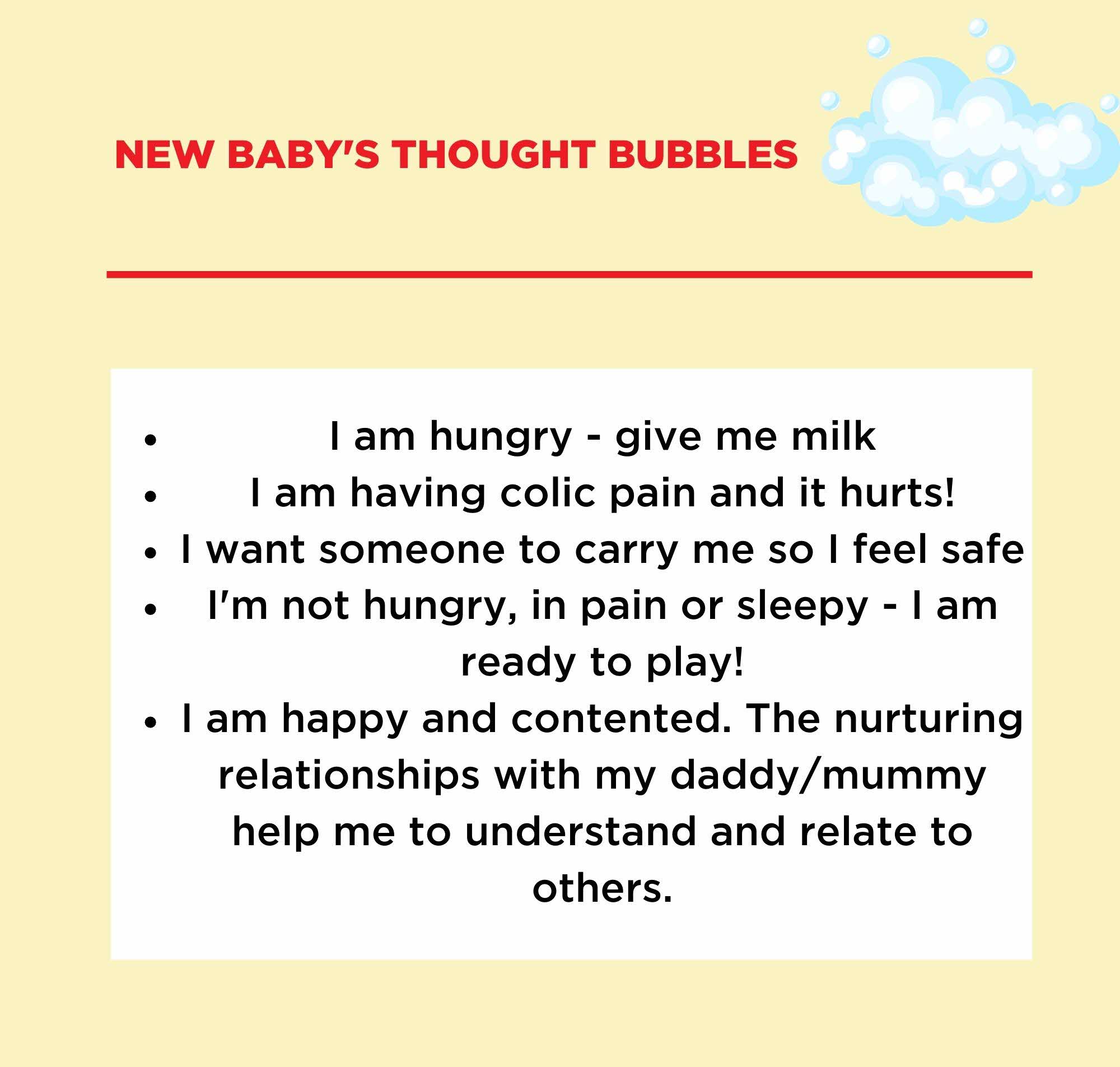New Baby's Thought Bubbles